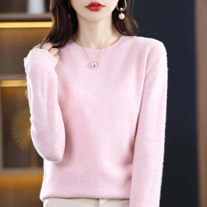 Women's Soft-Touch Knit Jumper – Light Pink