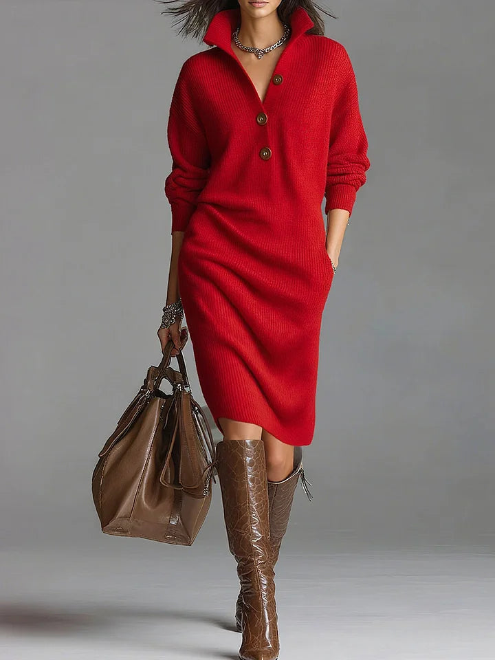 Women's Jumper Dress – Red