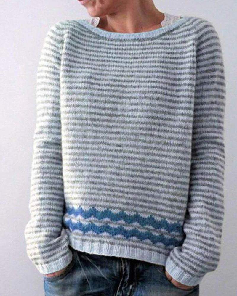 Women's Striped Sweatshirt