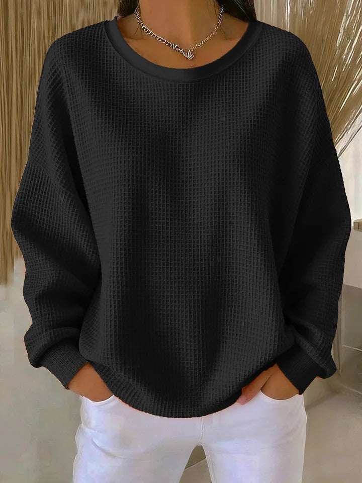 Women's Relaxed Fit Jumper – Black