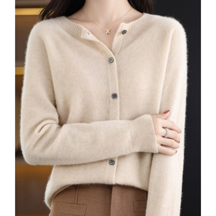 Women's Soft-Touch Knit Cardigan – Khaki