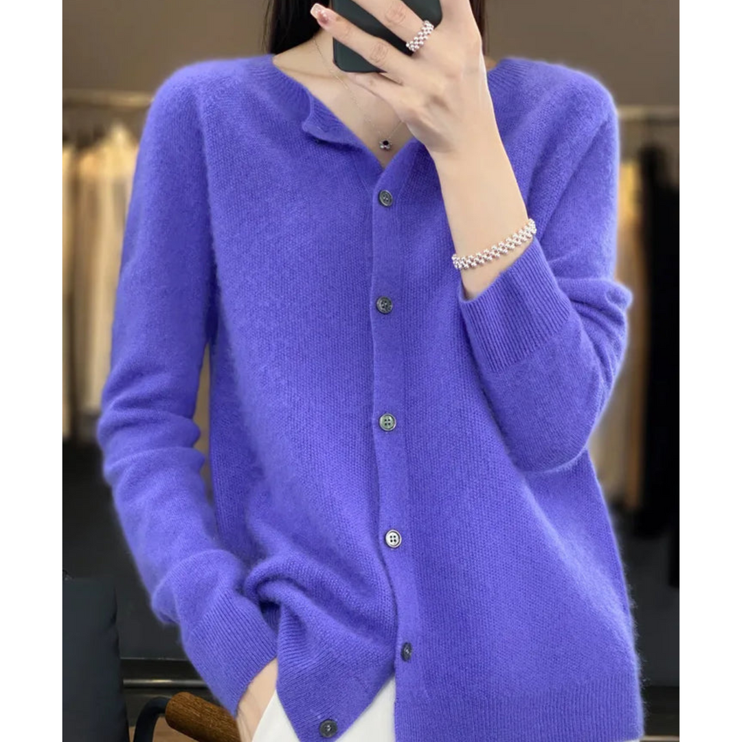 Women's Soft-Touch Knit Cardigan – Dark Blue