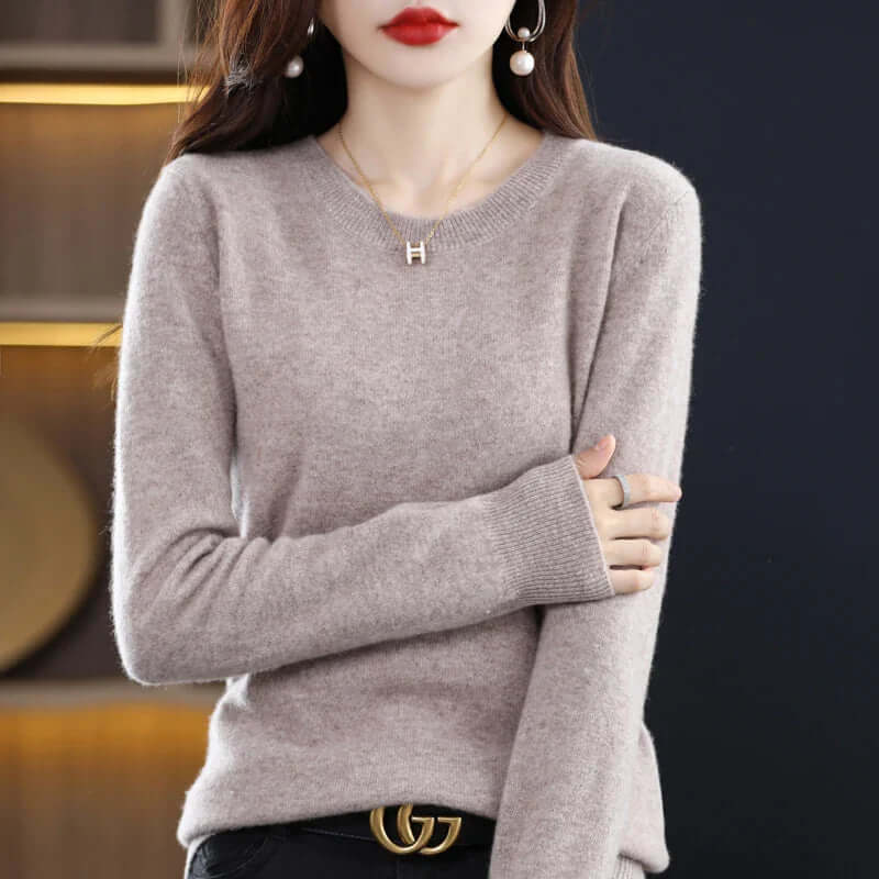 Women's Soft-Touch Knit Jumper – Off White