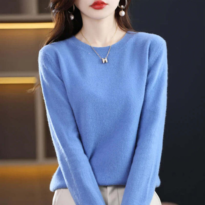 Women's Soft-Touch Knit Jumper – Blue