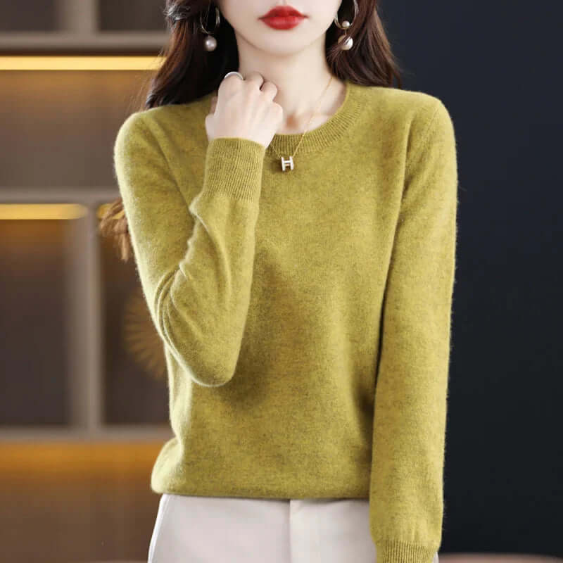 Women's Soft-Touch Knit Jumper – Mustard