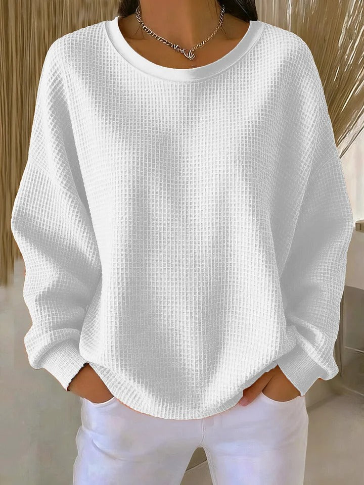 Women's Relaxed Fit Jumper – White