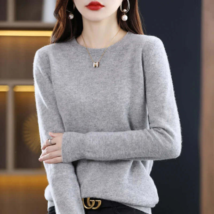 Women's Soft-Touch Knit Jumper – Grey
