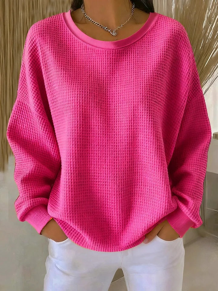 Women's Relaxed Fit Jumper – Bright Pink