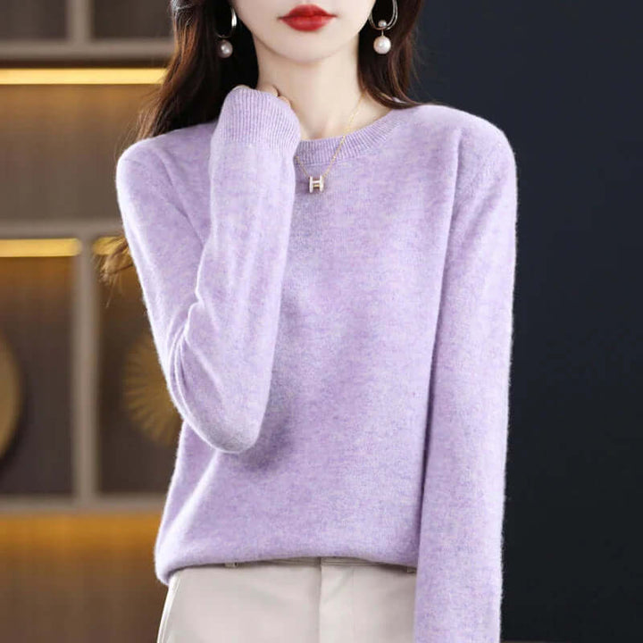 Women's Soft-Touch Knit Jumper – Light Purple