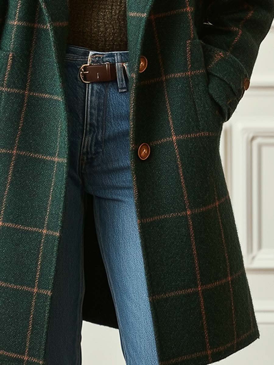 Women's Check Coat