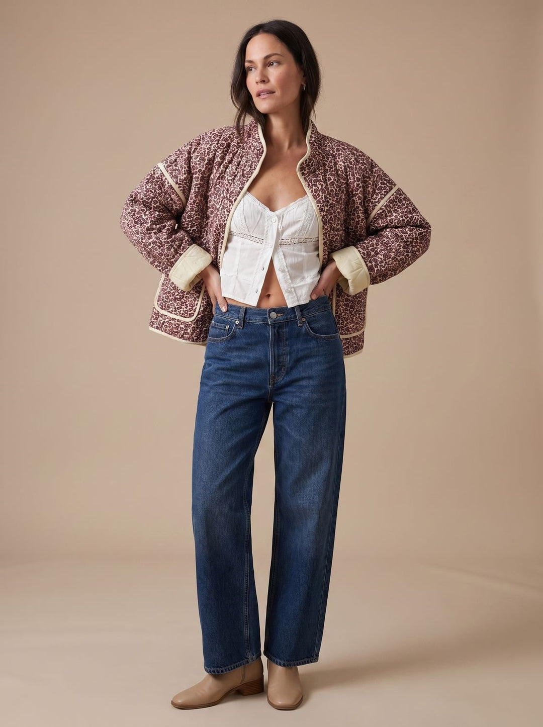 Women's Quilted Puffer Jacket – Mauve