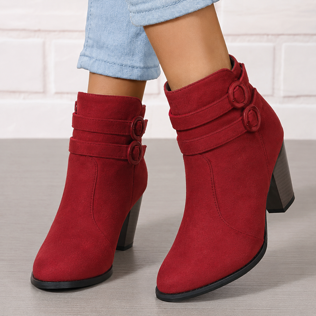 Women's Chelsea Ankle Boots – Red