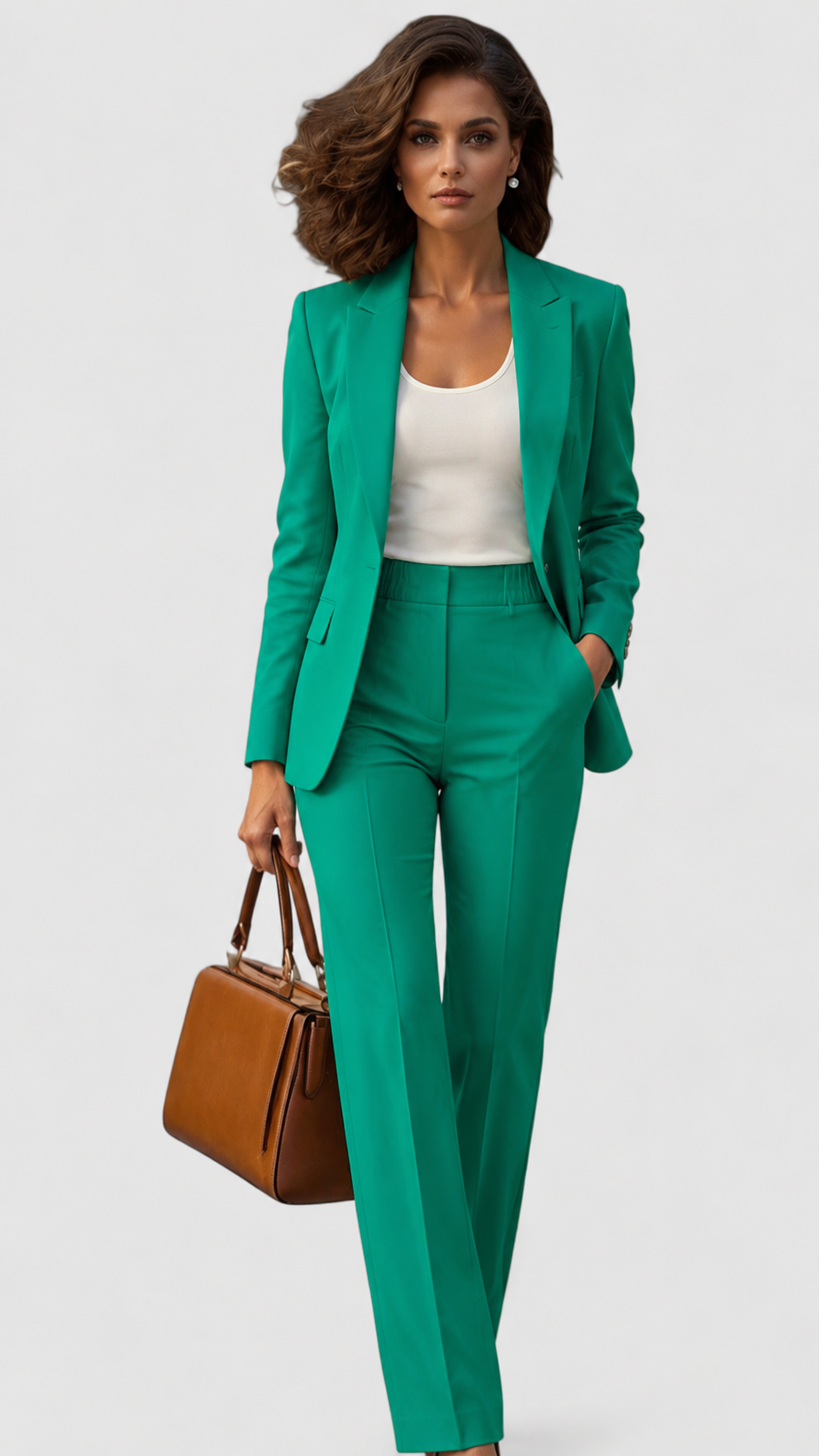 Women's Trouser Suit – Green