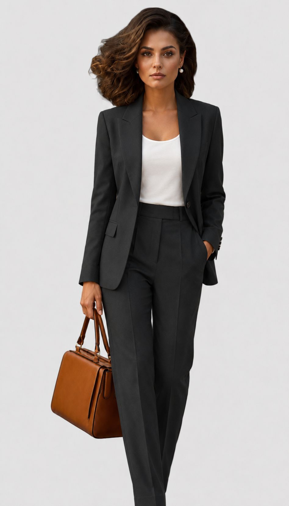 Women's Trouser Suit – Black