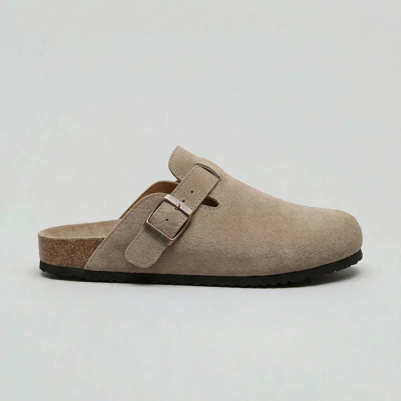 Women's Suede-Look Slip-On Loafers – Beige