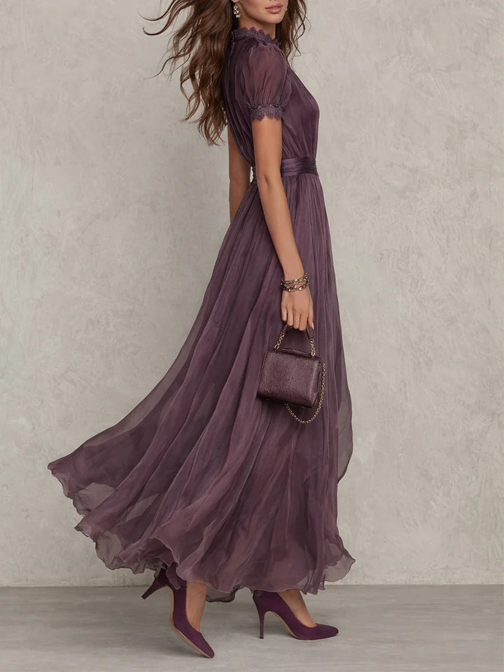 Women's Maxi Satin Party Dress