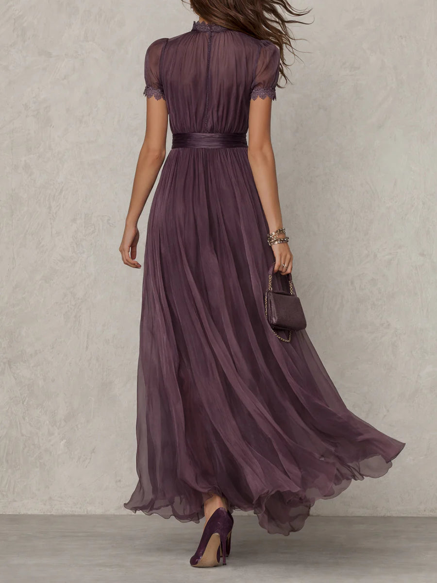 Women's Maxi Satin Party Dress