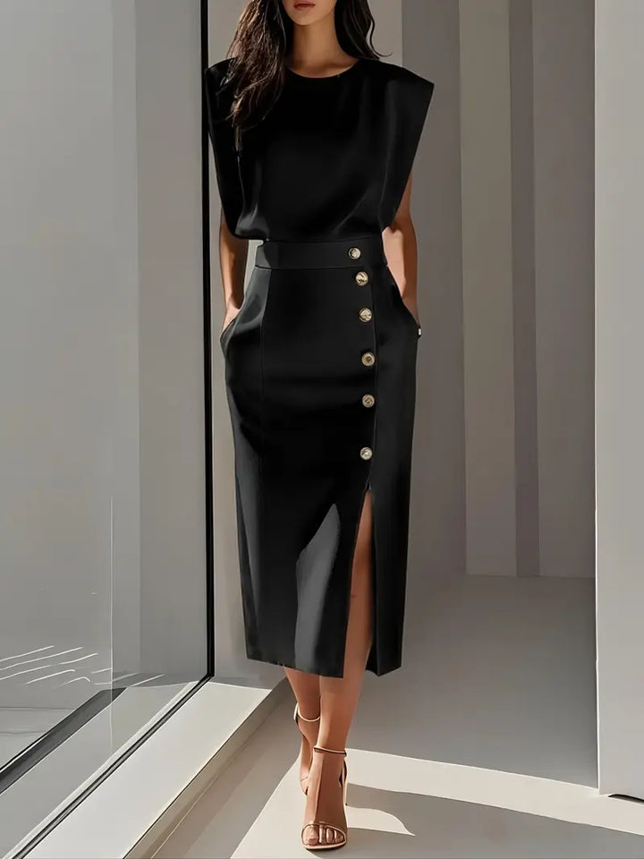 Women's High-Waisted Skirt – Black