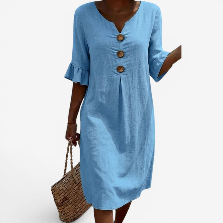Women's Midi Dress – Sky Blue