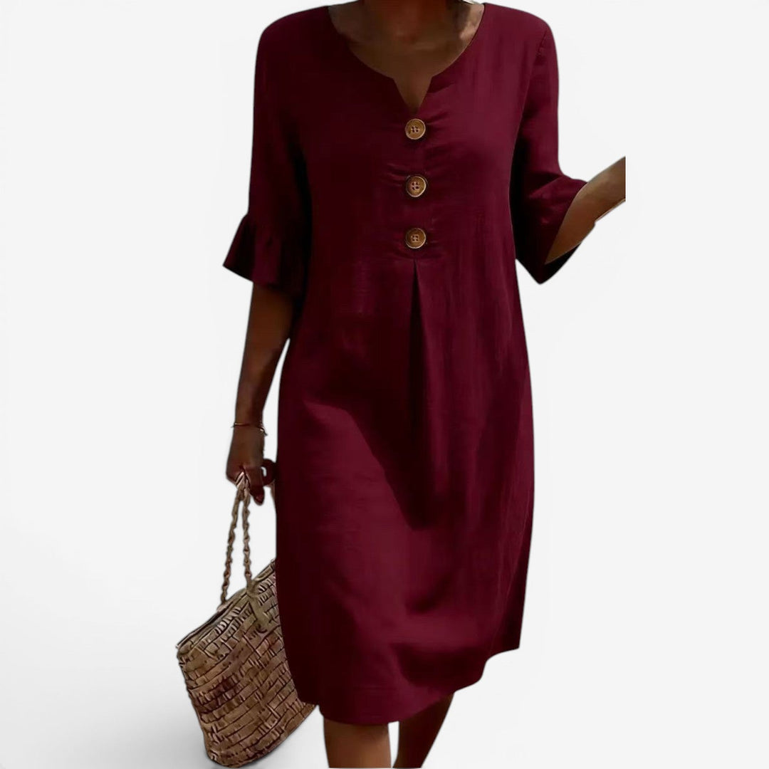 Women's Midi Dress – Claret