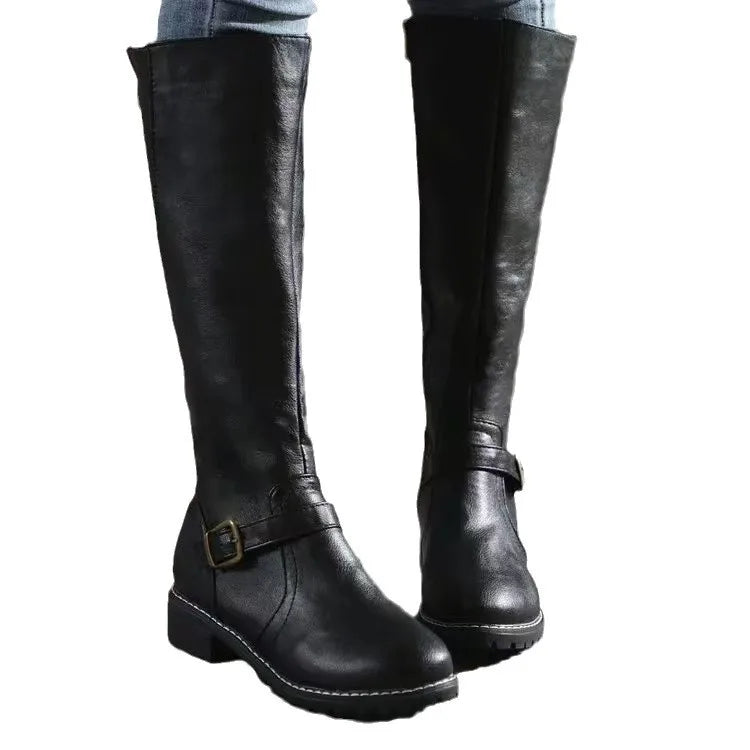 Women's Leather-Look Ankle Boots
