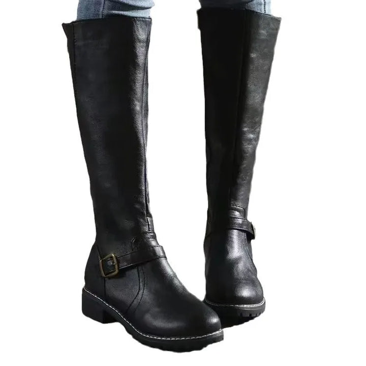 Women's Leather-Look Ankle Boots