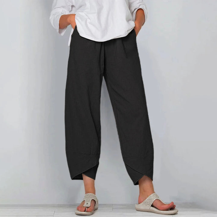 Women's Wide-Leg Trousers – Black