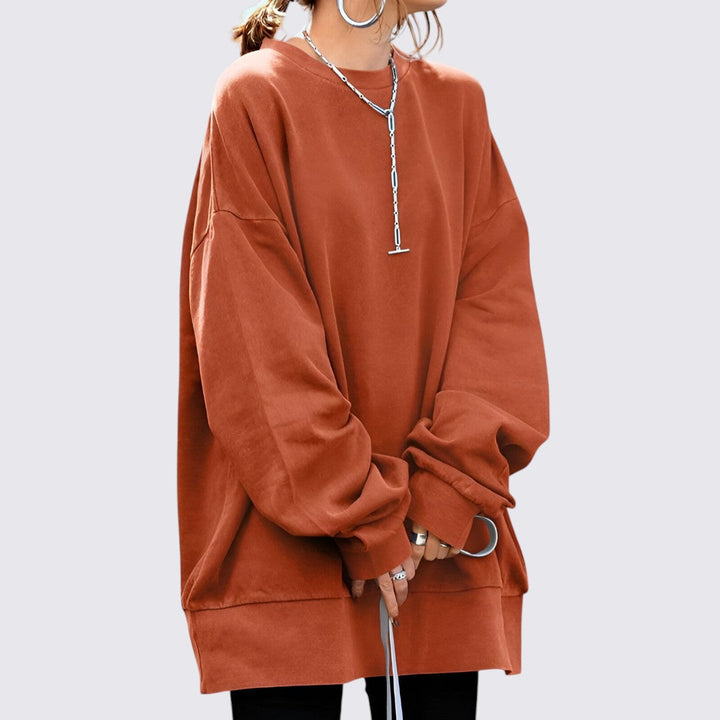 Women's Relaxed Fit Sweatshirt – Rust