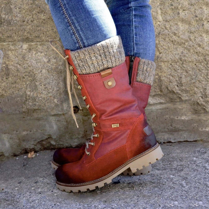 Women's Ankle Boots – Red