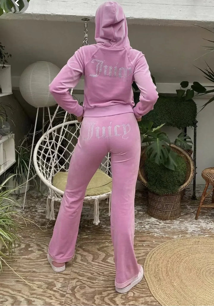 Women's Two-Piece Tracksuit – Pink