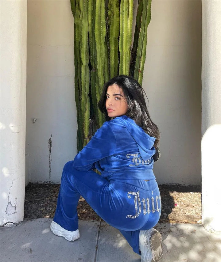 Women's Two-Piece Tracksuit – Blue