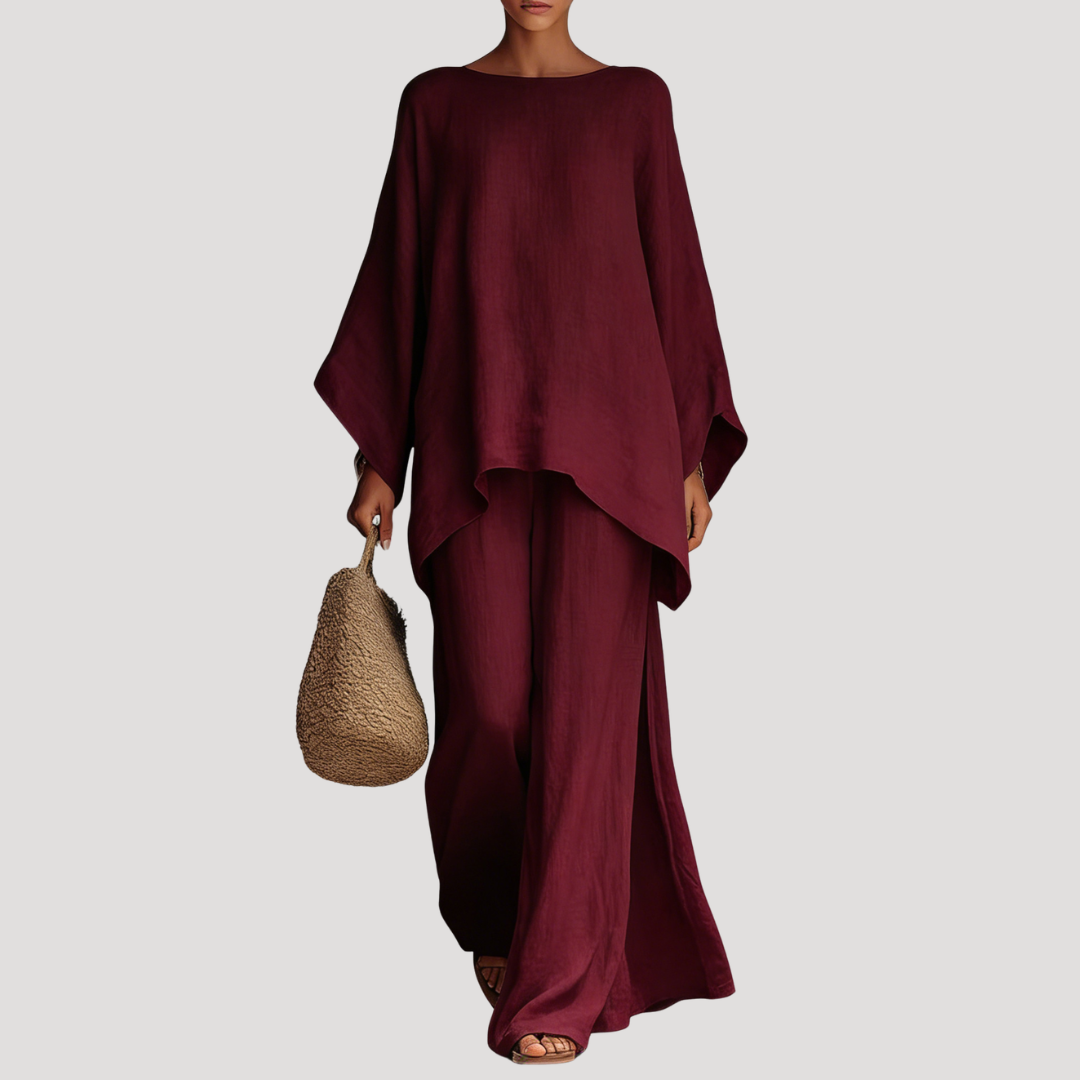 Women's Co-ord Set – Burgundy