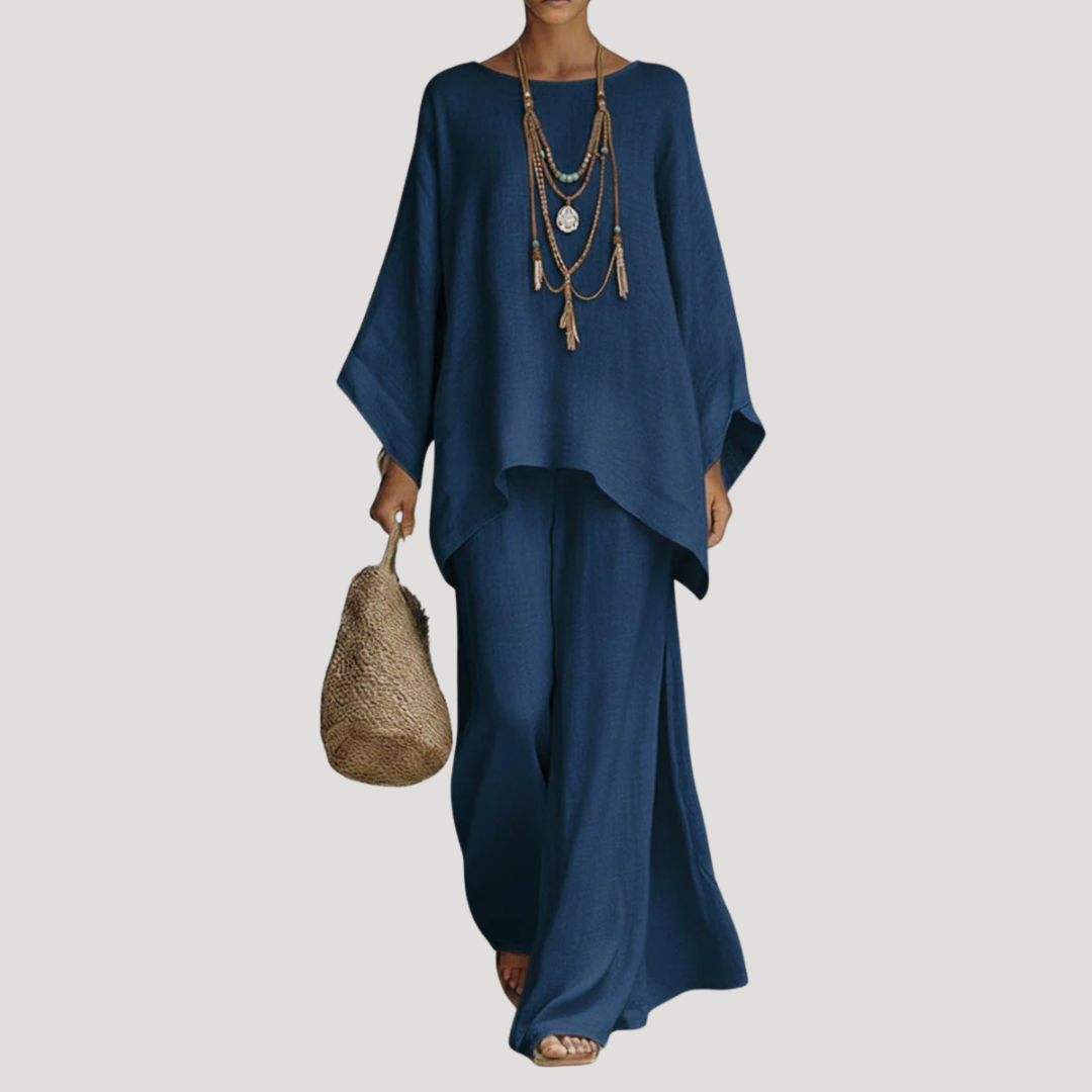 Women's Co-ord Set – Navy Blue