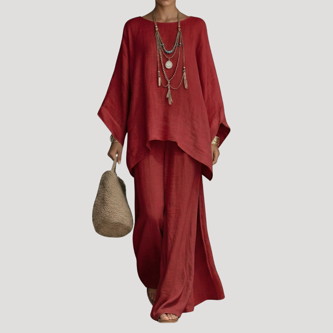 Women's Co-ord Set – Red