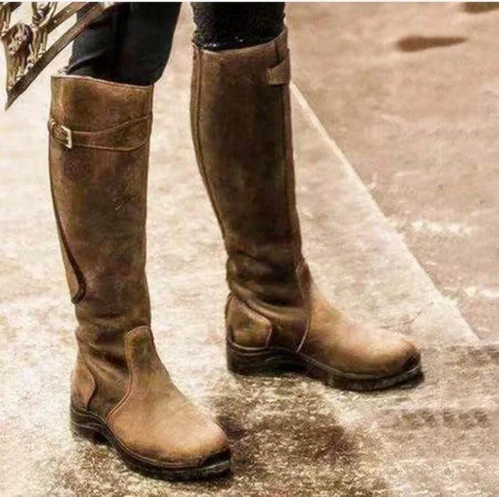 Women's Knee High Boots – Brown