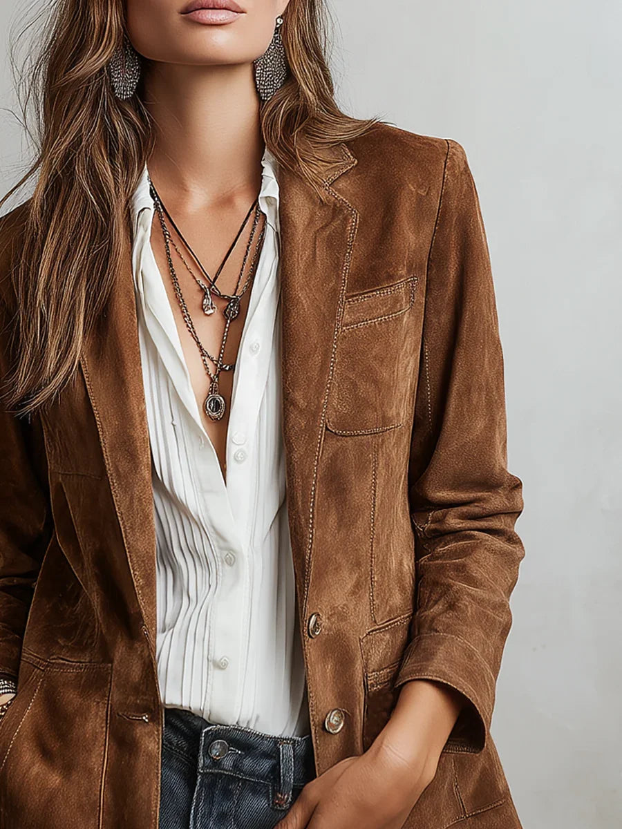 Women's Suede-Look Blazer