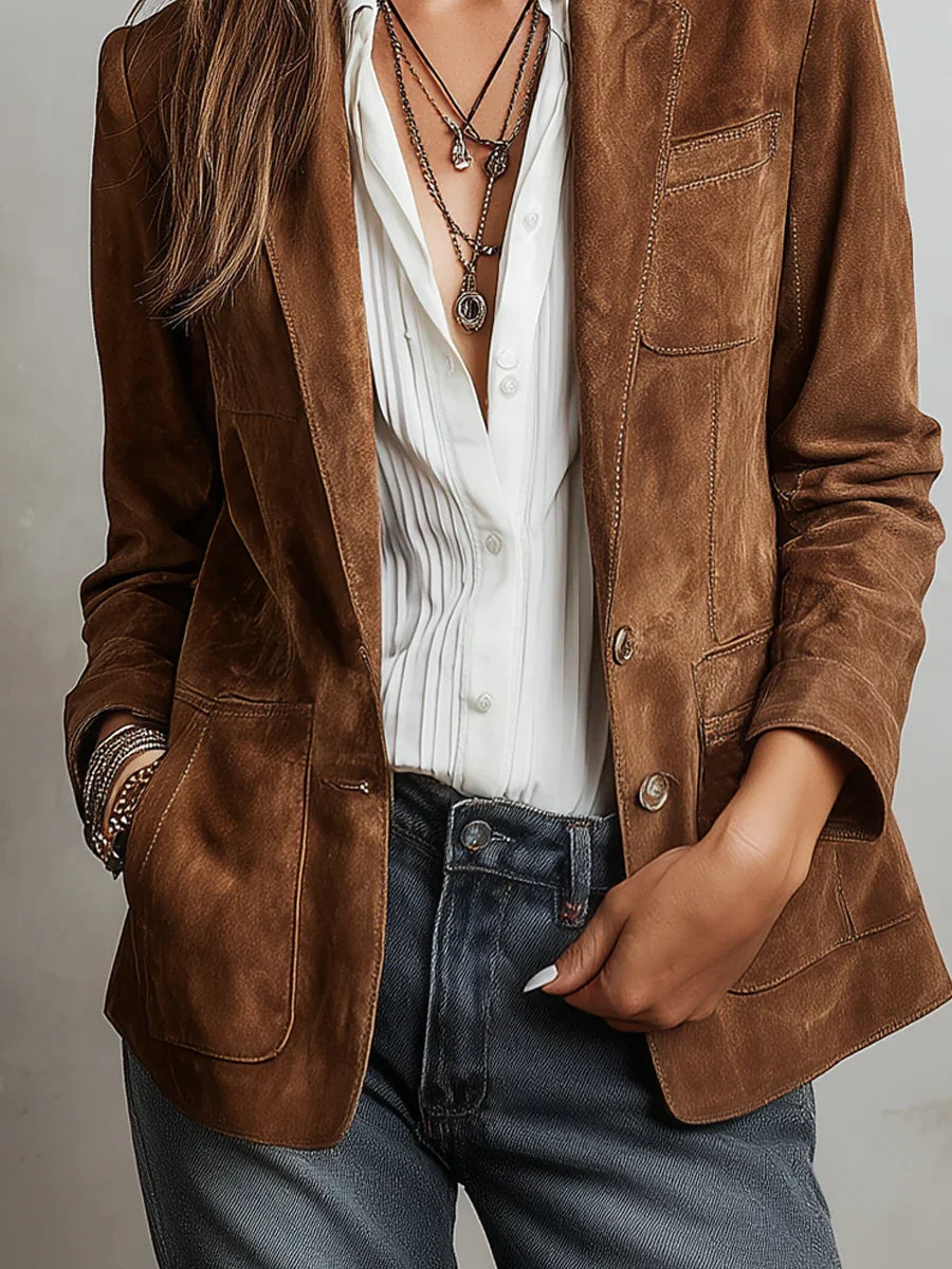 Women's Suede-Look Blazer