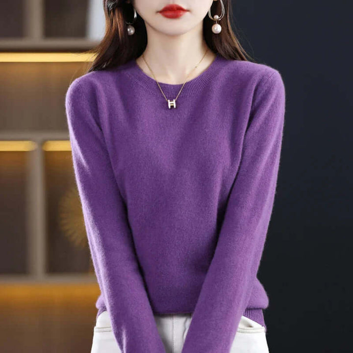 Women's Soft-Touch Knit Jumper – Purple