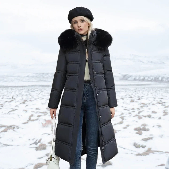 Women's Faux Fur Teddy Coat – Black