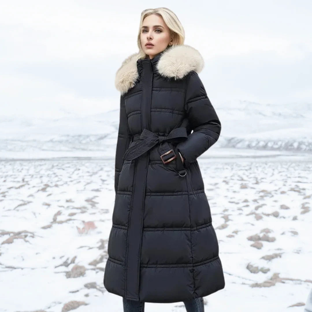 Women's Faux Fur Teddy Coat – Black And White
