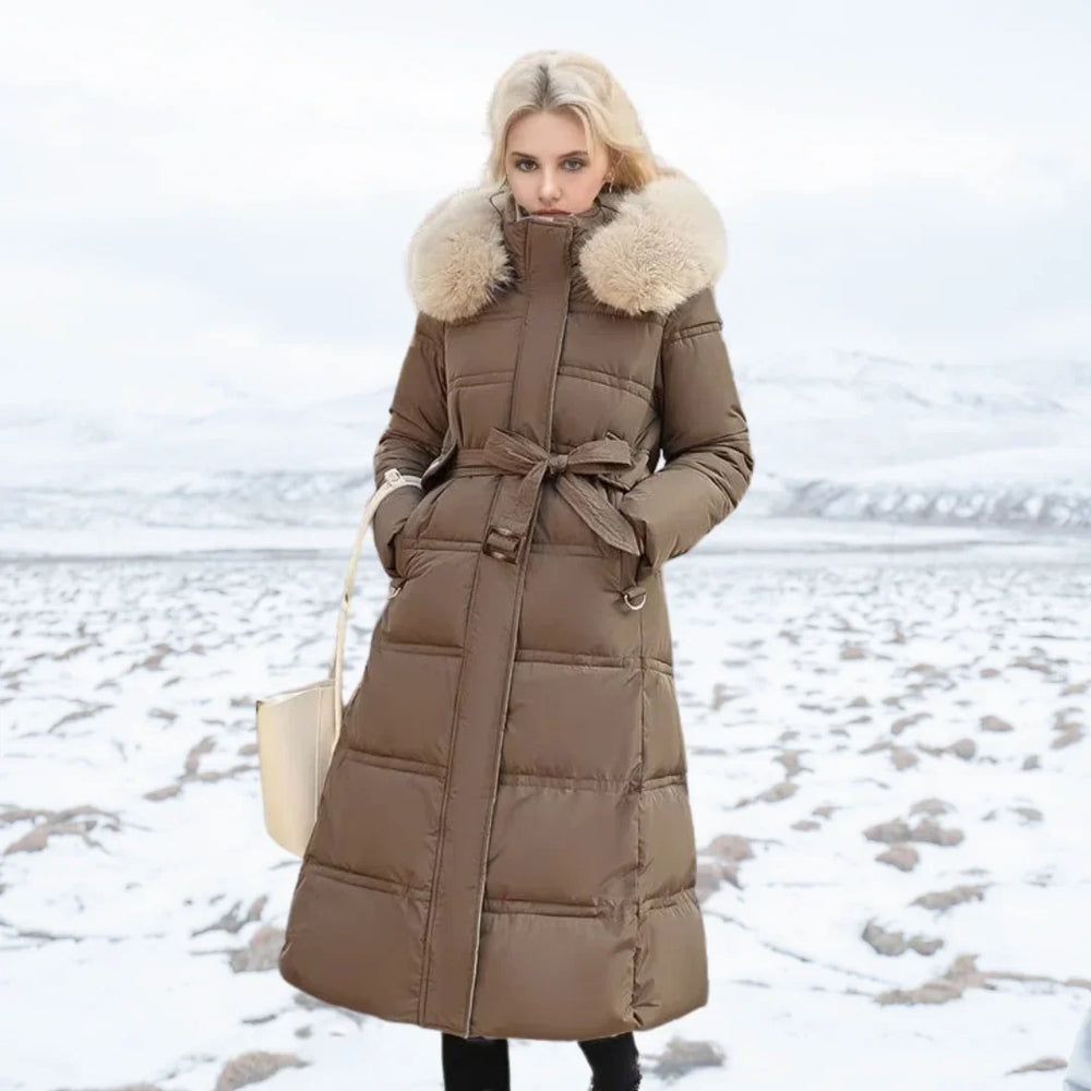 Women's Faux Fur Teddy Coat – Brown And Beige