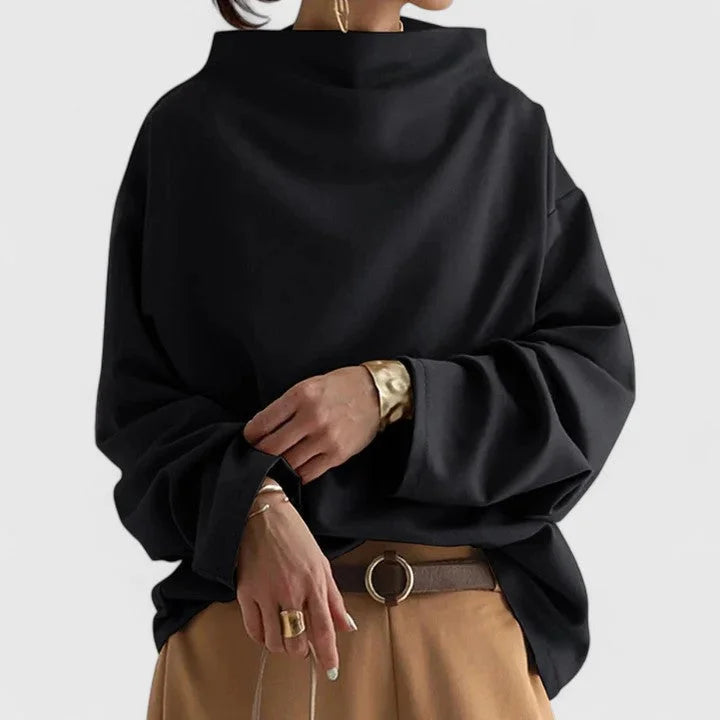 Women's Relaxed Fit Sweatshirt – Black