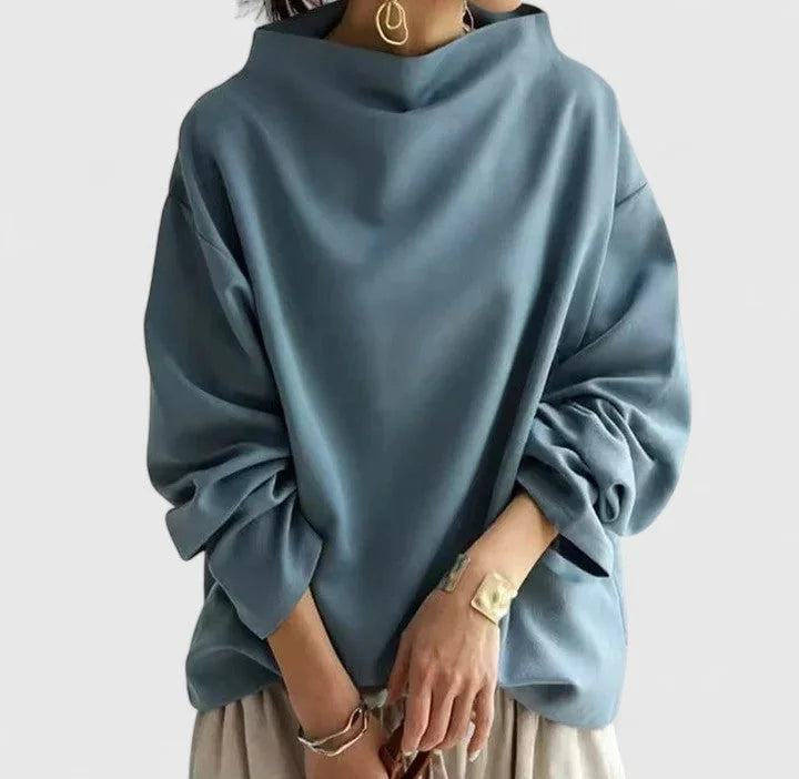 Women's Relaxed Fit Sweatshirt – Blue