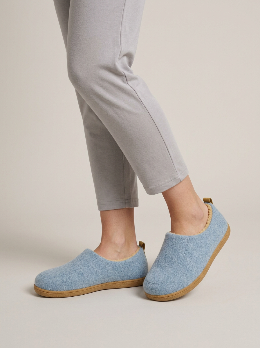 Women's Slippers – Light Blue