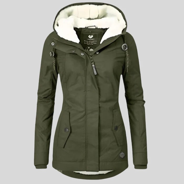 Women's Quilted Puffer Jacket – Green
