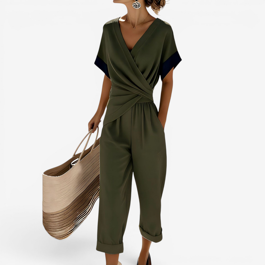 Women's Jumpsuit – Olive Green