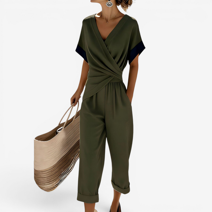 Women's Jumpsuit – Olive Green