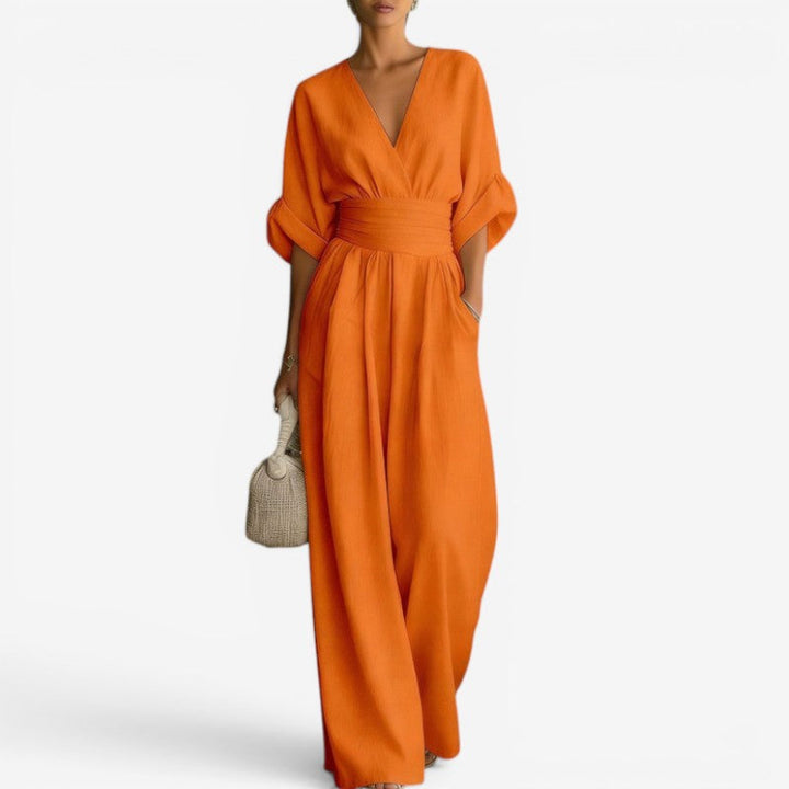 Women's Jumpsuit – Orange