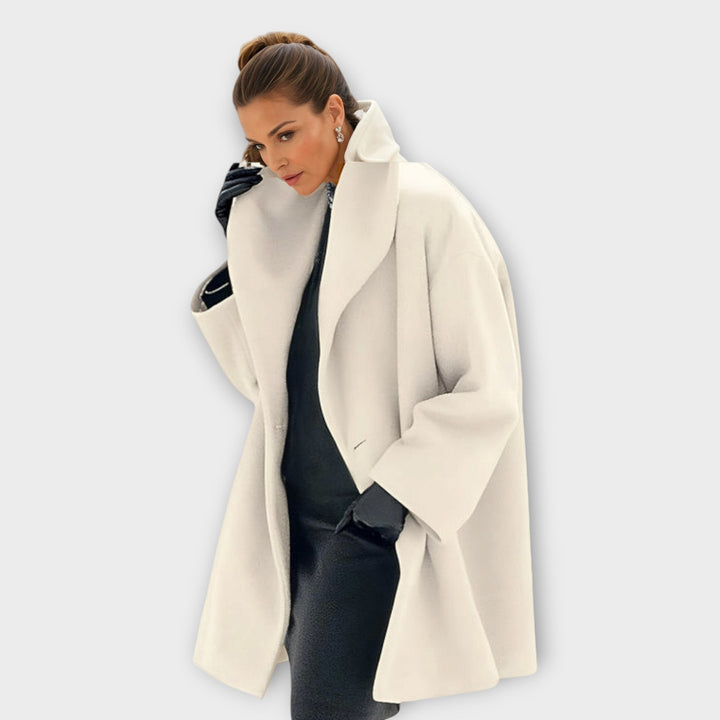 Women's Wool-Look Coat – White