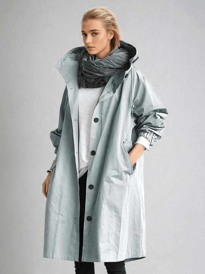 Women's Trench Coat – Light Blue